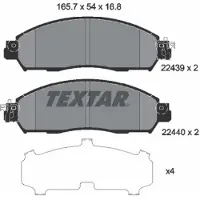 Textar Jarrupalasarja (4kpl), levyjarru 2243901