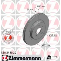 ZIMMERMANN Jarrulevy (1kpl) 530.2470.20