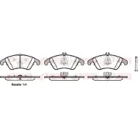 REMSA Jarrupalat Etu, 1304.00 - Mercedes - E-klass, W204, W211, Cls-klass, Slk, C218, Slc