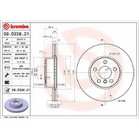 Brembo Jarrulevy (1kpl) 09.D338.21