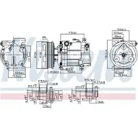 Nissens Kompressori, ilmastointilaite 89549