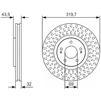 Bosch Jarrulevy (1kpl) 0 986 479 T01