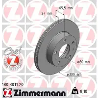 ZIMMERMANN Jarrulevy (1kpl) 180.3011.20