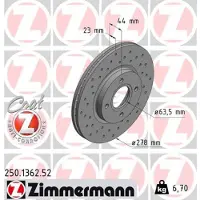 ZIMMERMANN Jarrulevy (1kpl) 250.1362.52