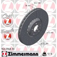 ZIMMERMANN Jarrulevy (1kpl) 150.2968.70