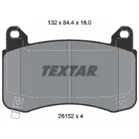 Textar Jarrupalasarja (4kpl), levyjarru 2615201