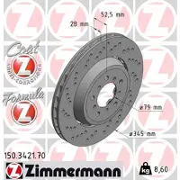 ZIMMERMANN Jarrulevy (1kpl) 150.3421.70