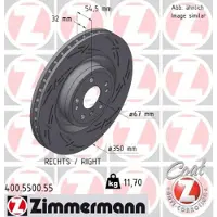 ZIMMERMANN Jarrulevy (1kpl) 400.5500.55