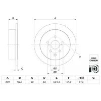 Bosch Jarrulevy (1kpl) 0 986 479 G61