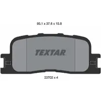 Textar Jarrupalasarja (4kpl), levyjarru 2370201