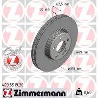 ZIMMERMANN Jarrulevy (1kpl) 400.5519.30
