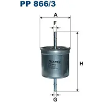 FILTRON Polttoainesuodatin PP866/3