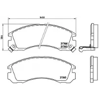 Brembo Jarrupalasarja (4kpl), levyjarru P 54 017X