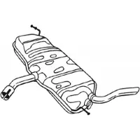 Bosal Takaäänenvaimentaja 227-031
