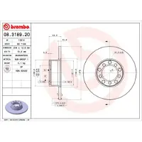 Brembo Jarrulevy (1kpl) 08.3189.20