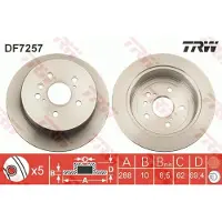 TRW Jarrulevy (1kpl) DF7257