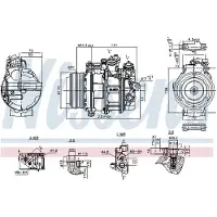 Nissens Kompressori, ilmastointilaite 890749