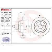 Brembo Jarrulevy (1kpl) 08.6897.11