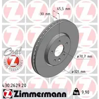 ZIMMERMANN Jarrulevy (1kpl) 430.2629.20