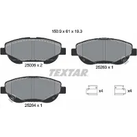 Textar Jarrupalasarja (4kpl), levyjarru 2500601