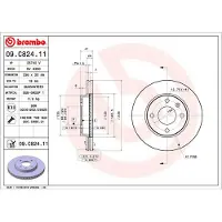 Brembo Jarrulevy (1kpl) 09.C824.11