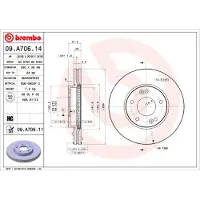 Brembo Jarrulevy (1kpl) 09.A706.11