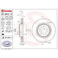 Brembo Jarrulevy (1kpl) 09.8642.11