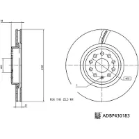 Blue Print Jarrulevy (1kpl) ADBP430183