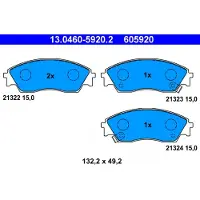Ate Jarrupalat Etu, 13.0460-5920.2 - Honda - Civic, Crx, Prelude, Shuttle, Concerto