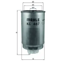 MAHLE ORIGINAL Polttoainesuodatin KC 487
