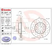 Brembo Jarrulevy (1kpl) 09.C547.1X