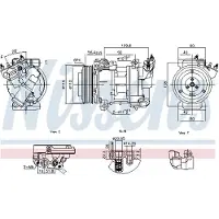 Nissens Kompressori, ilmastointilaite 891016