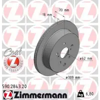 ZIMMERMANN Jarrulevy (1kpl) 590.2843.20