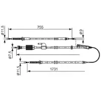 Bosch Vaijeri, seisontajarru 1 987 482 804
