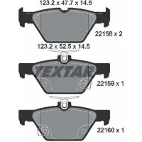 Textar Jarrupalasarja (4kpl), levyjarru 2215801