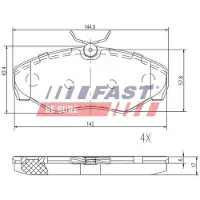 Fast Sports Nutrition FVR1515 BREMŽU UZLIKAS FT29542 P56061
