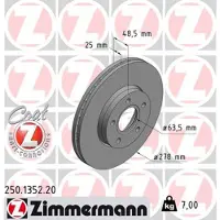 ZIMMERMANN Jarrulevy (1kpl) 250.1352.20