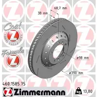ZIMMERMANN Jarrulevy (1kpl) 460.1585.75