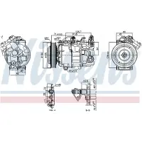 Nissens Kompressori, ilmastointilaite 890763