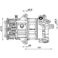 MAHLE ORIGINAL Kompressori, ilmastointilaite ACP 1491 000P