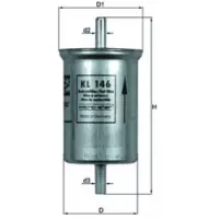 Knecht Polttoainesuodatin KL 146