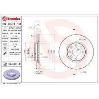 Brembo Jarrulevy (1kpl) 09.8601.11