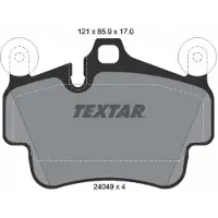 Textar Jarrupalasarja (4kpl), levyjarru 2404903