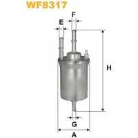 WIX FILTERS Polttoainesuodatin WF8317