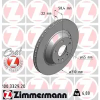 ZIMMERMANN Jarrulevy (1kpl) 100.3329.20