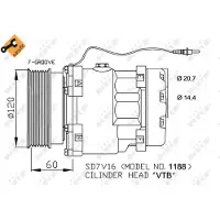 NRF Kompressori, ilmastointilaite 32711
