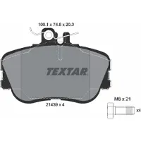 Textar Jarrupalasarja (4kpl), levyjarru 2143905