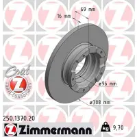 ZIMMERMANN Jarrulevy (1kpl) 250.1370.20