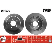 TRW Jarrulevy (1kpl) DF4336