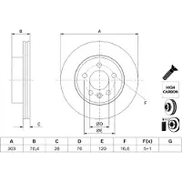 Bosch Jarrulevy (1kpl) 0 986 479 J83